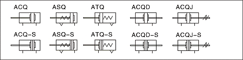 ACQ Series Cylinder Symbol 