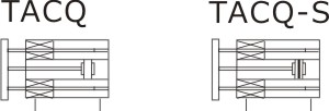 TACQ Series Cylinder（Non-rotating） Symbol 