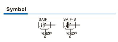 SAIF Series--With valve type Symbol 