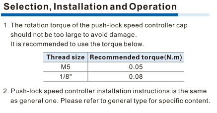 PTL-MS Speed Controller(Push lock) 
